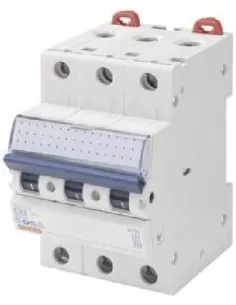 Interrupteur thermomagnétique automatique Gewiss 3P C10 6KA GW92066 3 modules